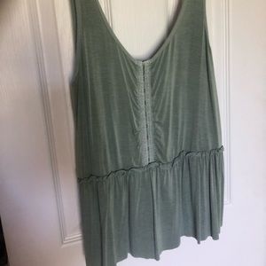 Green tank top